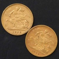 Lot 222 - Two Victoria half sovereigns, 1898, 1900