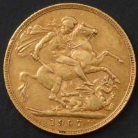 Lot 234 - Edward VII sovereign, 1907