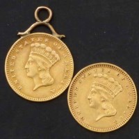 Lot 238 - Two United States one dollar 1874, 1862