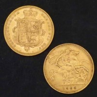 Lot 240 - Edward VII half-sovereign, 1909; Victoria