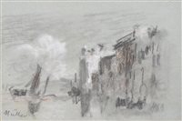 Lot 327 - Hercules Brabazon Brabazon, Venice after Muller, chalks.