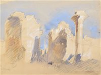 Lot 324 - Hercules Brabazon Brabazon, Karnak, watercolour.
