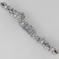 Lot 346 - Diamond cocktail wristwatch