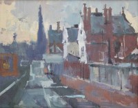 Lot 354 - William Selwyn, Caernarfon Station, oil.