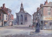 Lot 373 - Ivan Taylor, Burslem, acrylic on board.