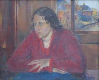 Lot 420 - Clara Klinghoffer, Anne Marie, oil.