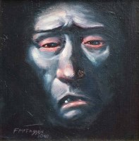 Lot 423 - Frank McFadden, Twisted face, oil.