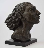 Lot 525 - Benno Schotz, Female portrait bust, bronze.