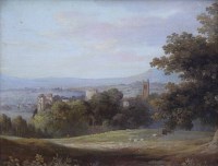 Lot 536 - English School, 19th century, Richmond, North Yorkshire, oil.