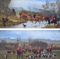 Lot 541 - Sylvester Martin, Hunting scenes, oil (2).