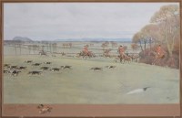 Lot 560 - Cecil Aldin, The Cheshire Away from Peckforton Wood, signed print.