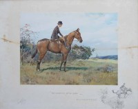 Lot 562 - After Snaffles, The Varmint Little Lady - On A Wiry Little 'Oss, signed print.