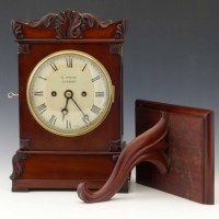 Lot 569 - Mahogany bracket clock by Tayor of London with
