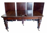 Lot 598 - Mahogany wind-out dining table
