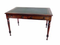 Lot 605 - Victorian mahogany desk