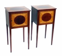 Lot 624 - Mahogany bedside cabinets