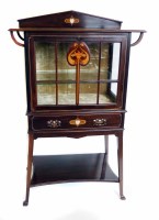 Lot 625 - Art Nouveau display cabinet.