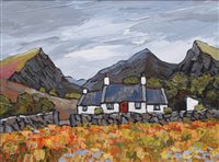Lot 266 - David Barnes, "Cwm Pennant", oil.