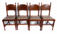 Lot 636 - Arts & Crafts dining chairs