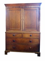 Lot 639 - Oak housekeepers cupboard.