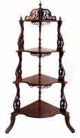 Lot 655 - Victorian corner what-not.