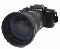 Lot 10 - Contax 167MT camera with Carl Zeiss 35-135 lense.