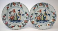 Lot 108 - Pair of Delft plates possibly Brislington