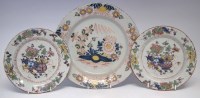 Lot 129 - Two Delft plates circa 1760 possibly