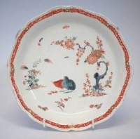 Lot 143 - Bow two quails dish.