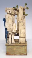 Lot 222 - Christy Keeney (1958 - ) tree of life seated