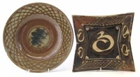 Lot 239 - David Frith (1943-) dish and charger