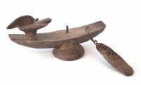 Lot 269 - John Maltby (1936-) bird, fish and a boat sculpture candlestick