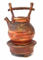 Lot 290 - Patrick Sargent (1956-1998) teapot and stand