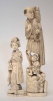 Lot 303 - Late 19th century/ Early 20th century ivory