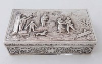 Lot 353 - A silver trinket box