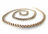 Lot 367 - Victorian 9ct gold keep/guard chain