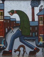 Lot 440 - Albert Barlow, Dodgy Dougie, acrylic.