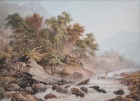 Lot 583 - John Glover, River landscape, watercolour.