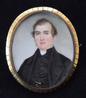 Lot 585 - Miniature portrait of a gentleman.