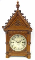 Lot 590 - An early 20th century table clock, the dial signed J W Benson, 25 Old Bond Street, London