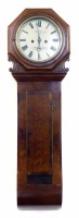 Lot 595 - Wall clock with re-painted dial