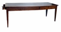 Lot 650 - Early 19th century French oak dining table