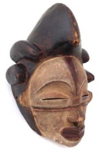 15 - Punu mask, 28cm high     All lots in this Tribal