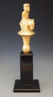 Lot 6 - Baule equestrian figural prestige staff, finely