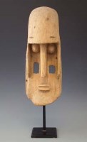 Lot 13 - Dogon mask, 34cm high excluding base.     All