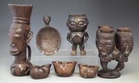 Lot 32 - Collection of vessels, including three double