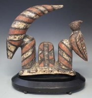 Lot 71 - Mossi Zazaigo Antelope headdress, 28cm high