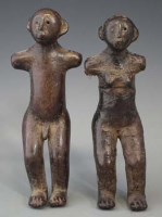 Lot 94 - Pair of Tanzanian cloth and clay composition
