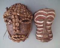Lot 96 - Lega mask, made from one section of animal bone
