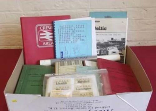 Lot 134 - One box of railway ephemera